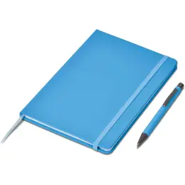 Hibiscus Notebook & Pen Set Cyan